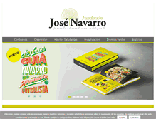Tablet Screenshot of fundacionjosenavarro.org